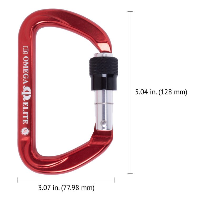 OMEGA PACIFIC ELITE KEYLOCK SCREW-LOK NFPA (CARABINER)