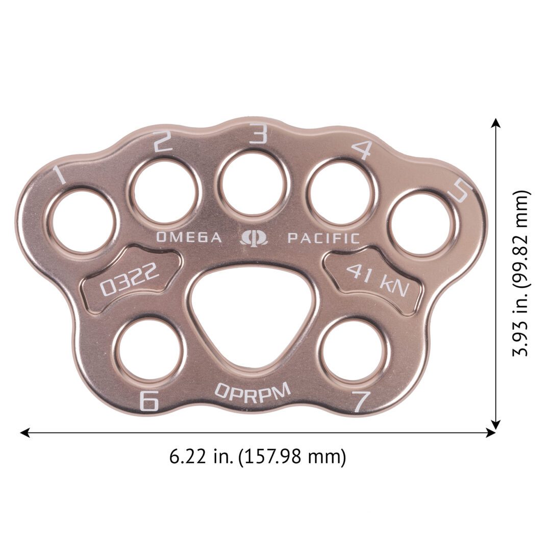 OMEGA PACIFIC MEDIUM ALUMINUM RIGGING PLATE NFPA
