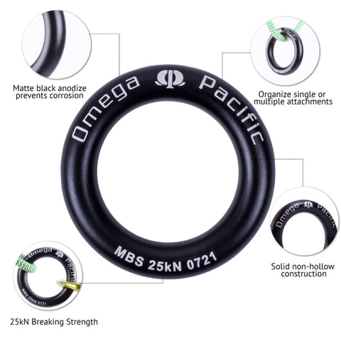 OMEGA PACIFIC ALUMINUM RAPPEL RING LRG – Train Your Probie