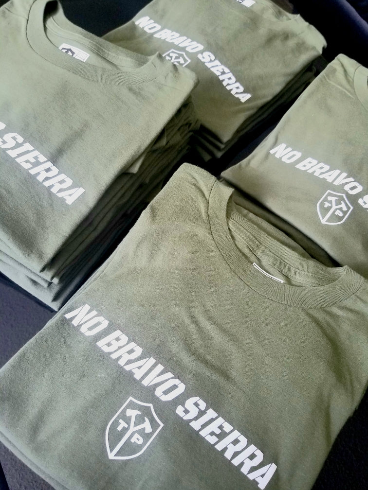 No Bravo Sierra Army Green T-Shirt