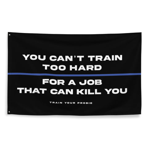 Train Hard Police Flag