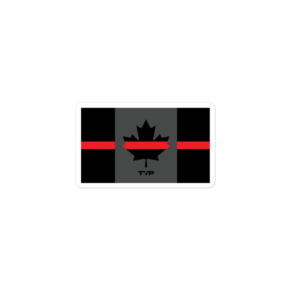 CAD Thin Red Line Sticker