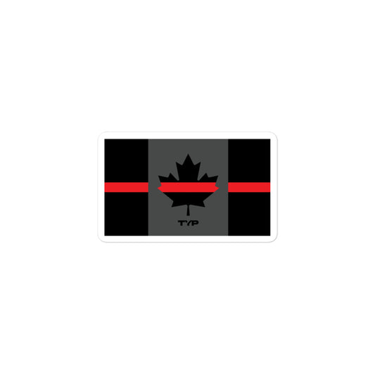 CAD Thin Red Line Sticker