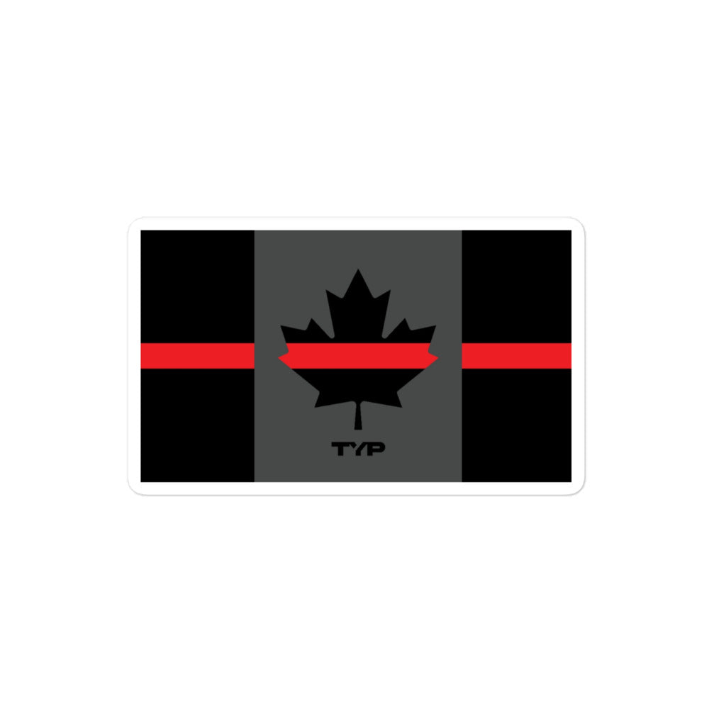 CAD Thin Red Line Sticker