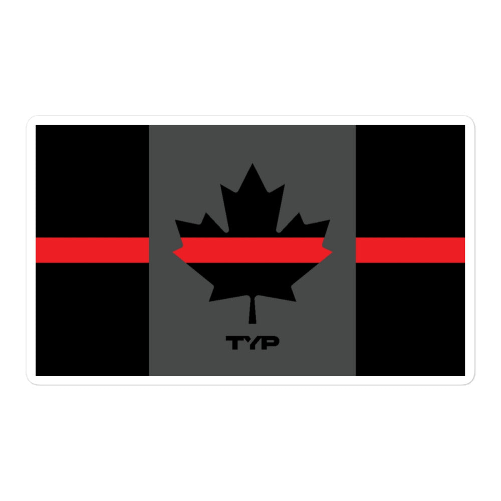 CAD Thin Red Line Sticker